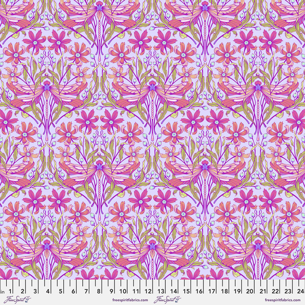 Tula Pink - Moon Garden - Dragon Your Feet Dusk
